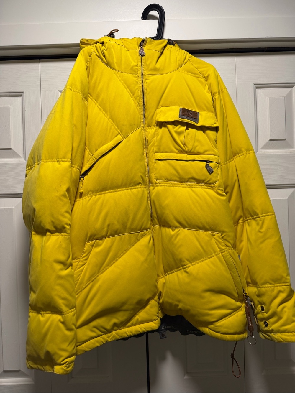 Cappel Yellow Puffer Jacket with Hood